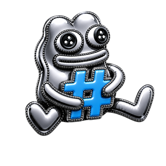 Hashtag mascot